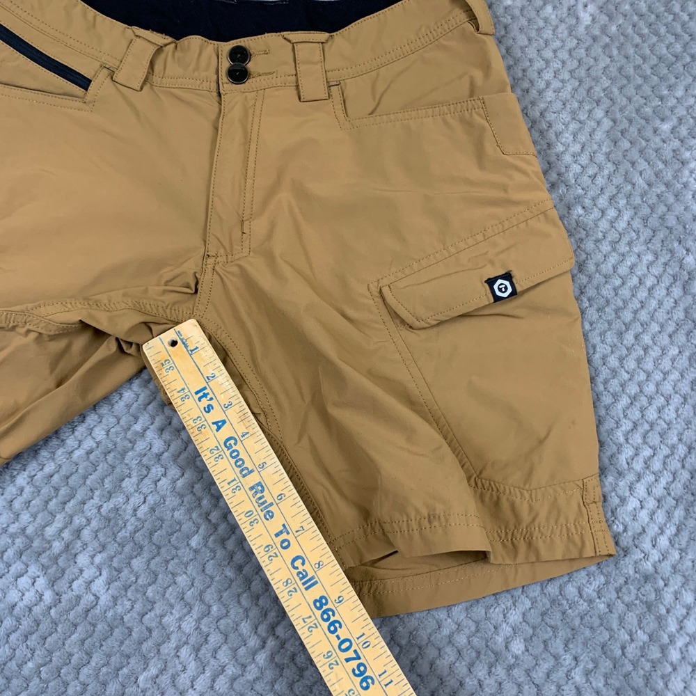Truewerk T1 Werkshort Men 32 Sand Tan Technical Work Shorts 4-Way Stretch Pocket - Picture 7 of 12